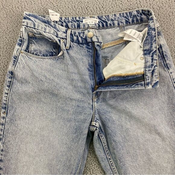 Good American Good Heritage Destroyed Straight Leg Relaxed Jeans  |  Size: 10/30 - Picture 4 of 14